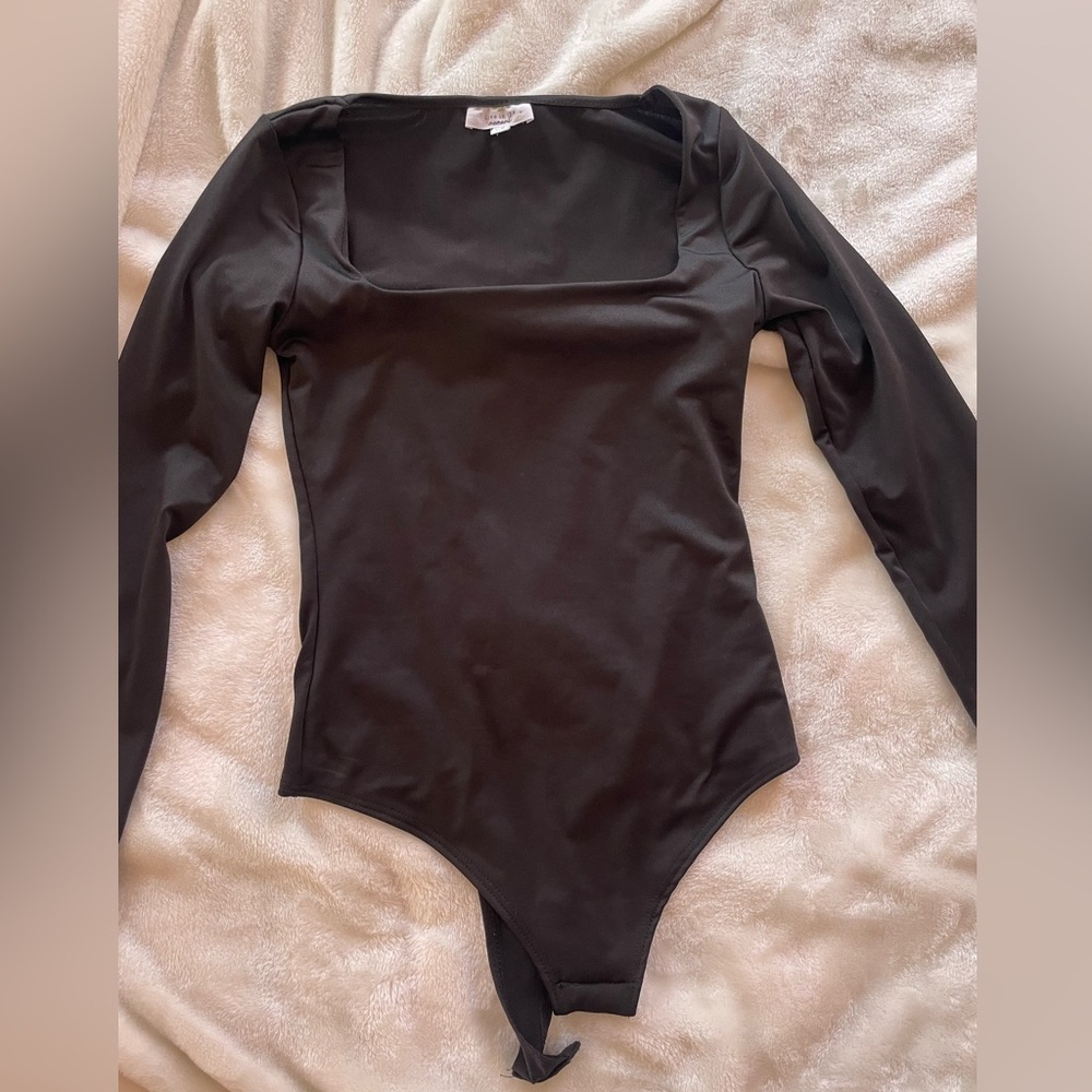 Black Longsleeve Bodysuit